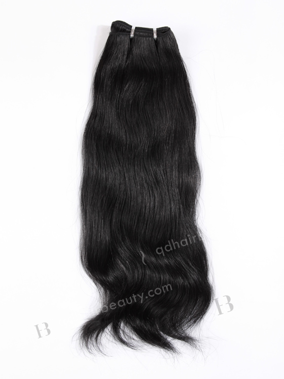 In Stock Chinese Virgin Hair 18" Natural Straight 1# Color Machine Weft SM-711